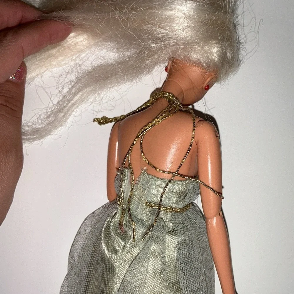 Barbie Olympic Gymnast 1996 Articulated Atlanta Games Vintage 90s In Green Dress